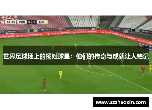 世界足球场上的杨姓球星：他们的传奇与成就让人铭记